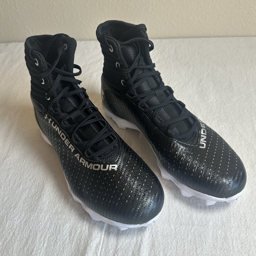 Under Armour UA Highlight Franchise Rm 2.0 Men Sz 11 Black White Football Cleats